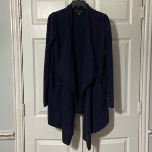 Barefoot Dreams Cozy Chic Lite Cardigan Wrap Blue Size S/M